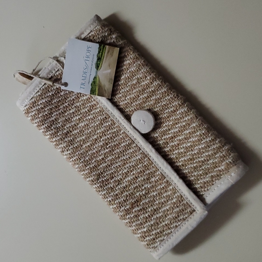 Trades of Hope woven clutch